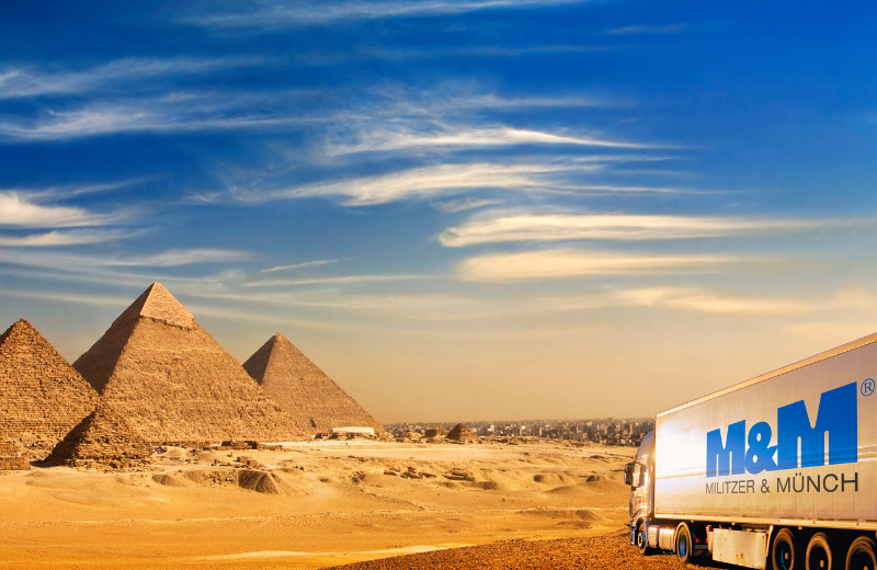 Transport maritime de marchandise vers l'Egypte